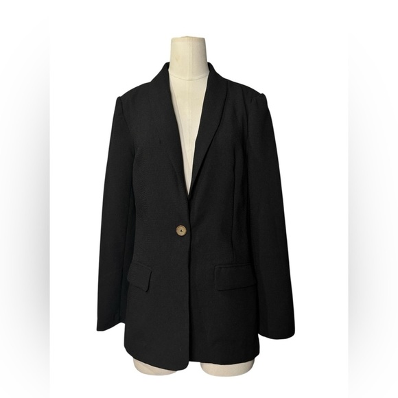 BCBGeneration Relaxed Fit Blazer Black one button XS - Picture 3 of 7